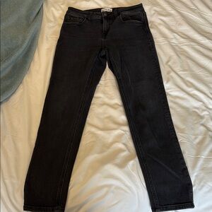 Studio Blue Black Straight Leg Jeans with Timeless Appeal